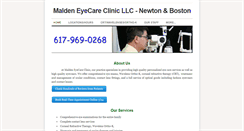 Desktop Screenshot of maldeneyecare.net
